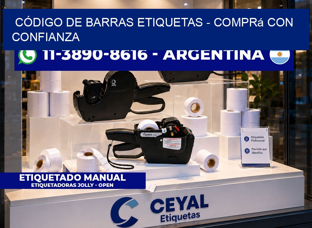 CÓDIGO DE BARRAS ETIQUETAS - Comprá con confianza