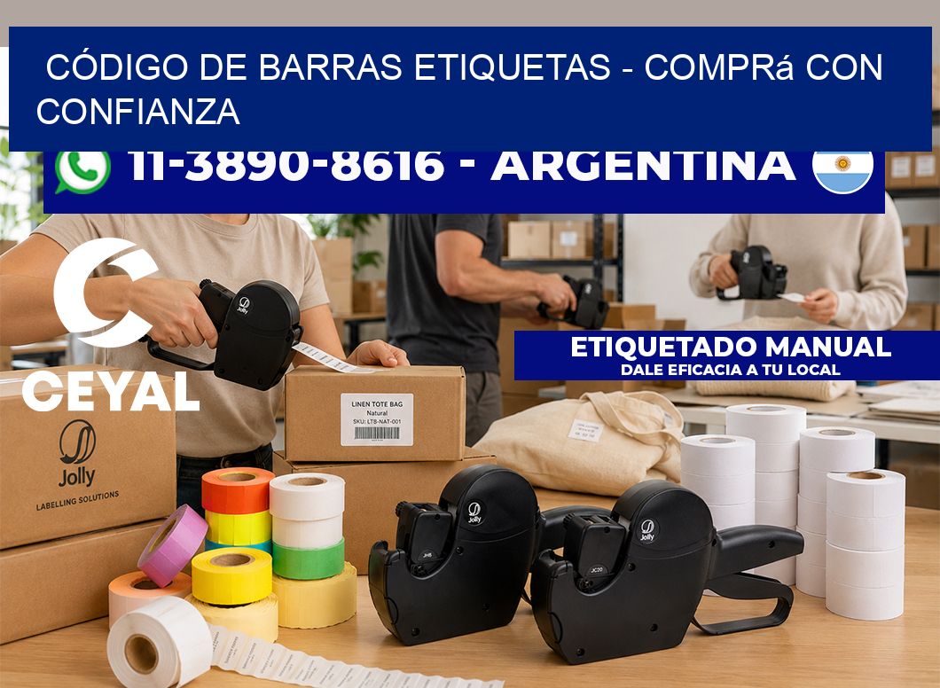 CÓDIGO DE BARRAS ETIQUETAS - Comprá con confianza