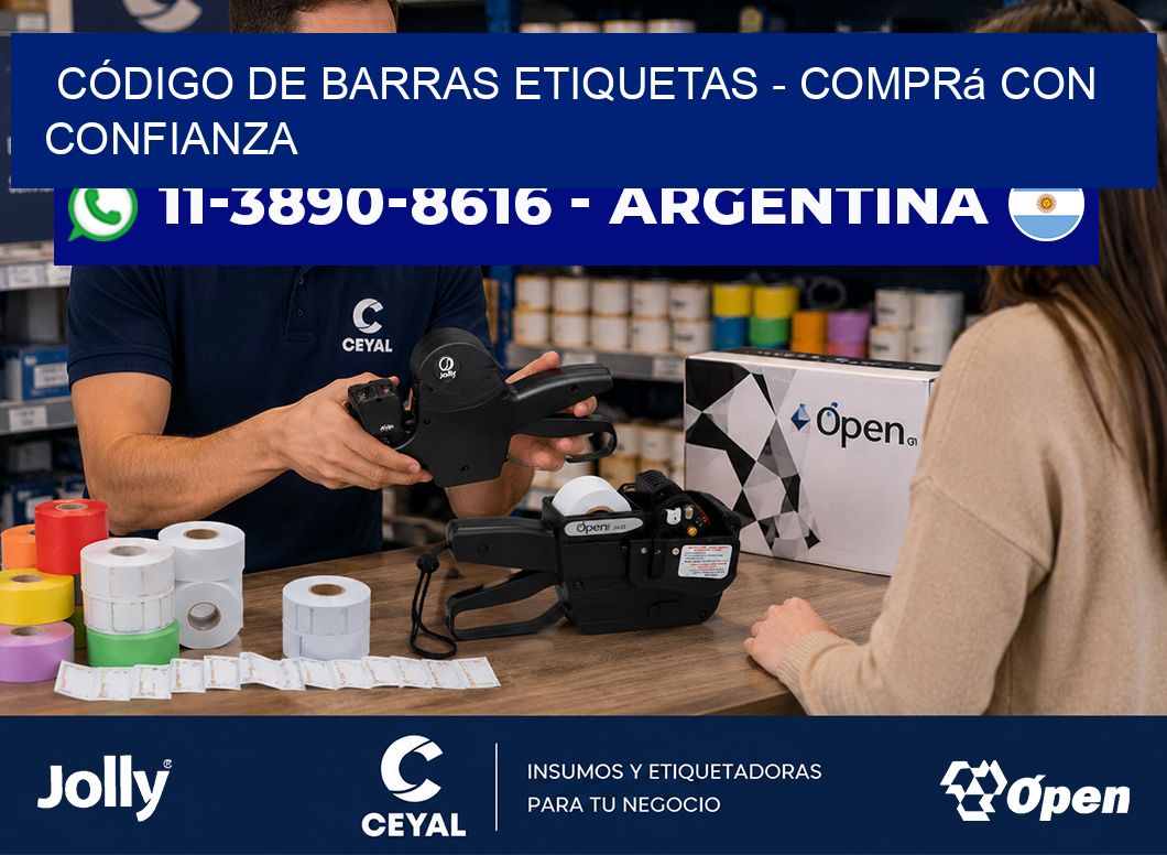 CÓDIGO DE BARRAS ETIQUETAS - Comprá con confianza