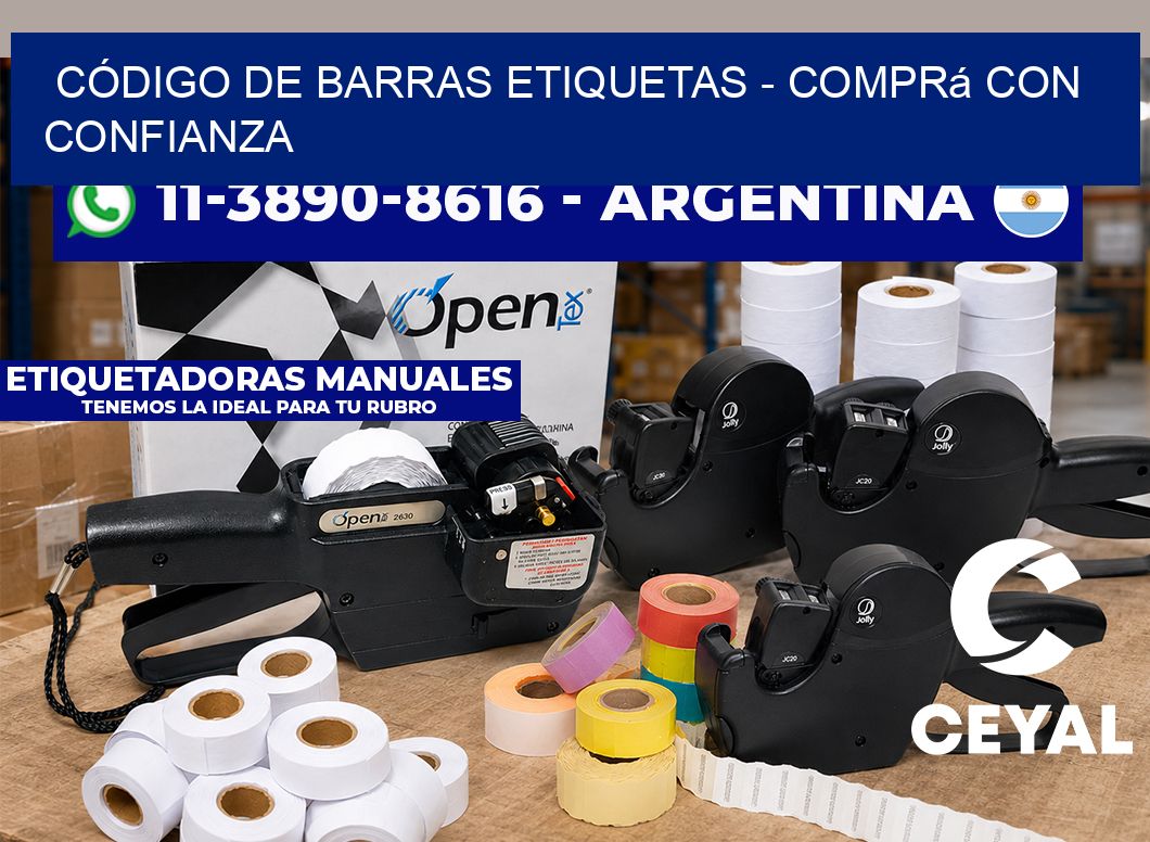 CÓDIGO DE BARRAS ETIQUETAS – Comprá con confianza