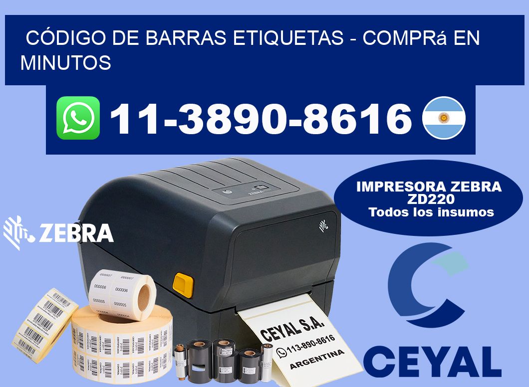 CÓDIGO DE BARRAS ETIQUETAS - Comprá en minutos