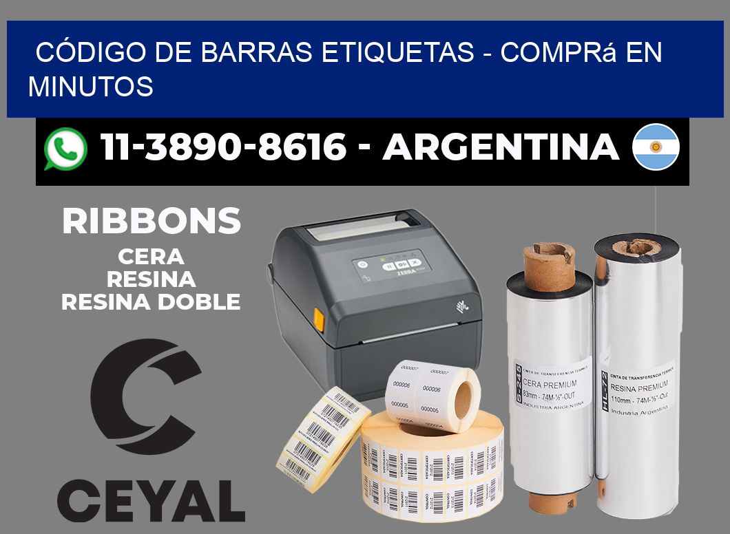 CÓDIGO DE BARRAS ETIQUETAS - Comprá en minutos