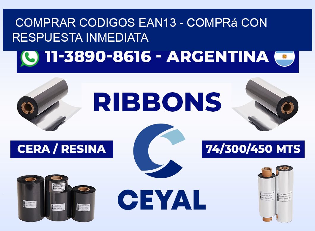 COMPRAR CODIGOS EAN13 - Comprá con respuesta inmediata
