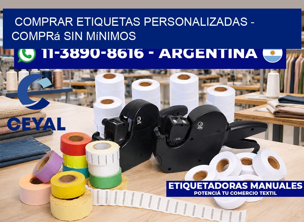COMPRAR ETIQUETAS PERSONALIZADAS - Comprá sin mínimos