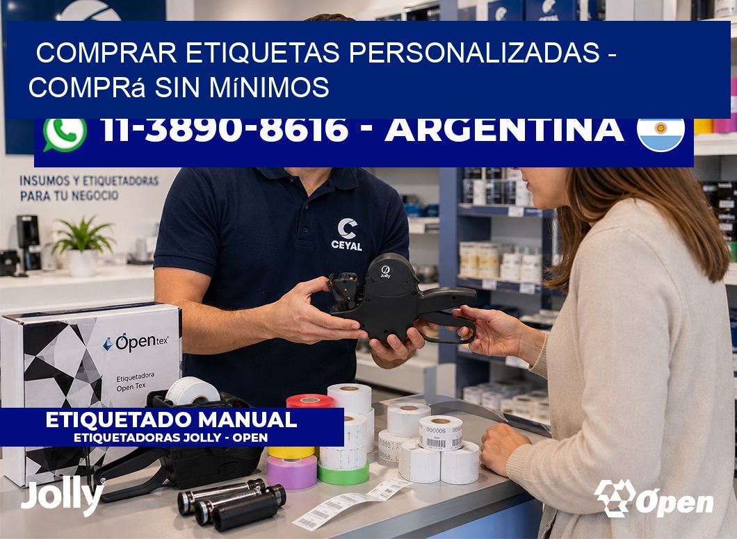COMPRAR ETIQUETAS PERSONALIZADAS - Comprá sin mínimos