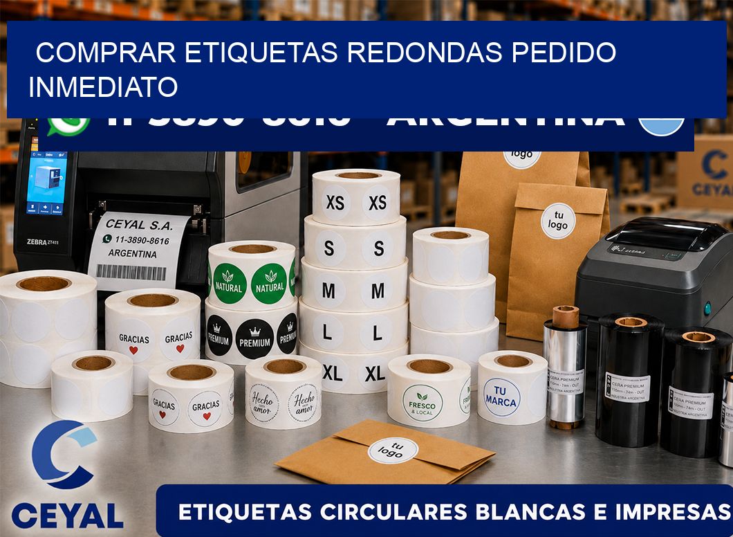 COMPRAR ETIQUETAS REDONDAS Pedido inmediato
