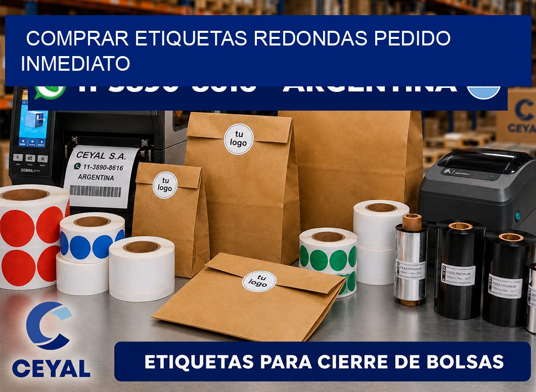 COMPRAR ETIQUETAS REDONDAS Pedido inmediato