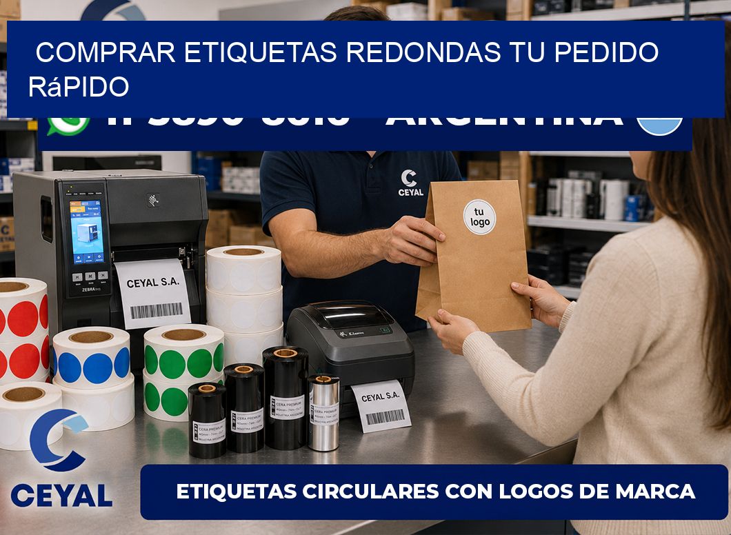 COMPRAR ETIQUETAS REDONDAS Tu pedido rápido
