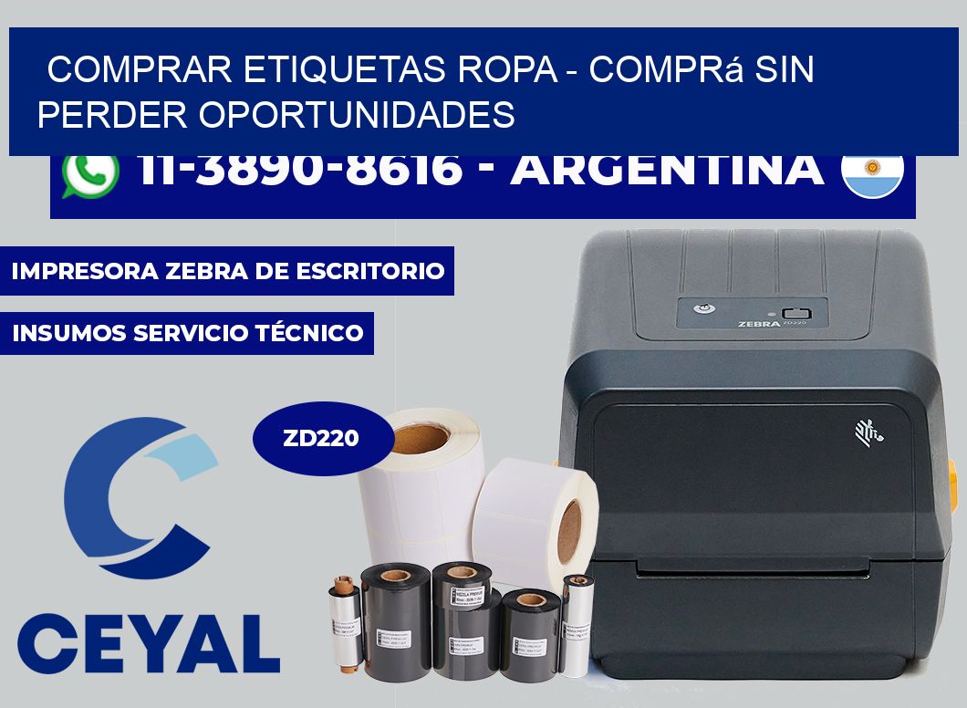 COMPRAR ETIQUETAS ROPA - Comprá sin perder oportunidades