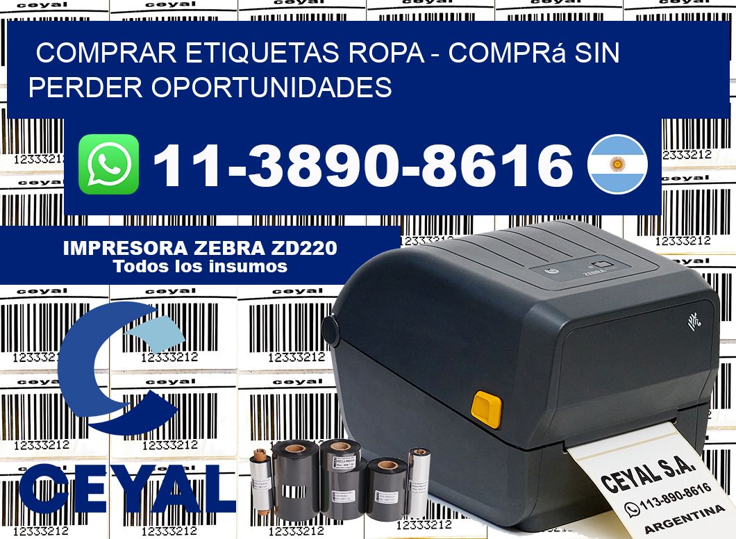 COMPRAR ETIQUETAS ROPA - Comprá sin perder oportunidades