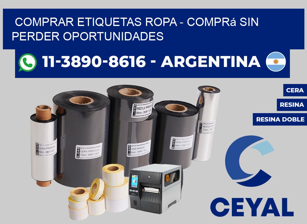 COMPRAR ETIQUETAS ROPA - Comprá sin perder oportunidades