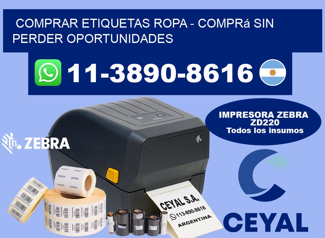 COMPRAR ETIQUETAS ROPA - Comprá sin perder oportunidades
