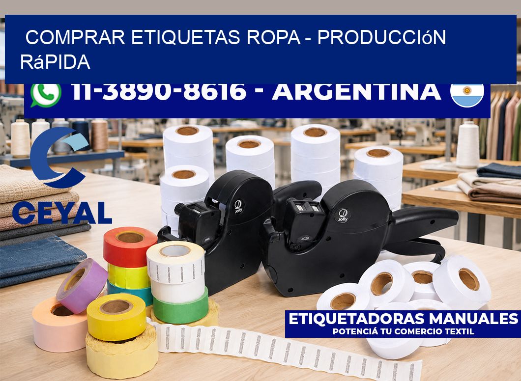 COMPRAR ETIQUETAS ROPA – Producción rápida