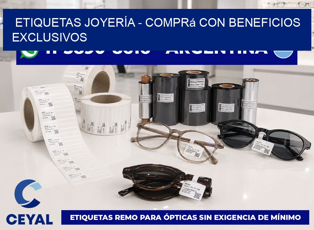 ETIQUETAS JOYERÍA - Comprá con beneficios exclusivos