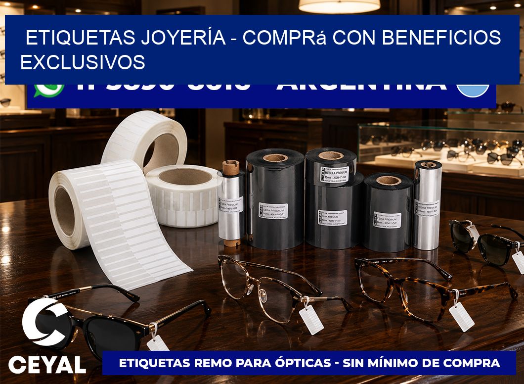 ETIQUETAS JOYERÍA - Comprá con beneficios exclusivos