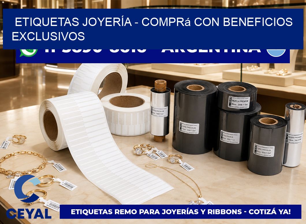ETIQUETAS JOYERÍA – Comprá con beneficios exclusivos