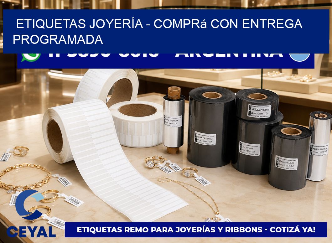 ETIQUETAS JOYERÍA – Comprá con entrega programada
