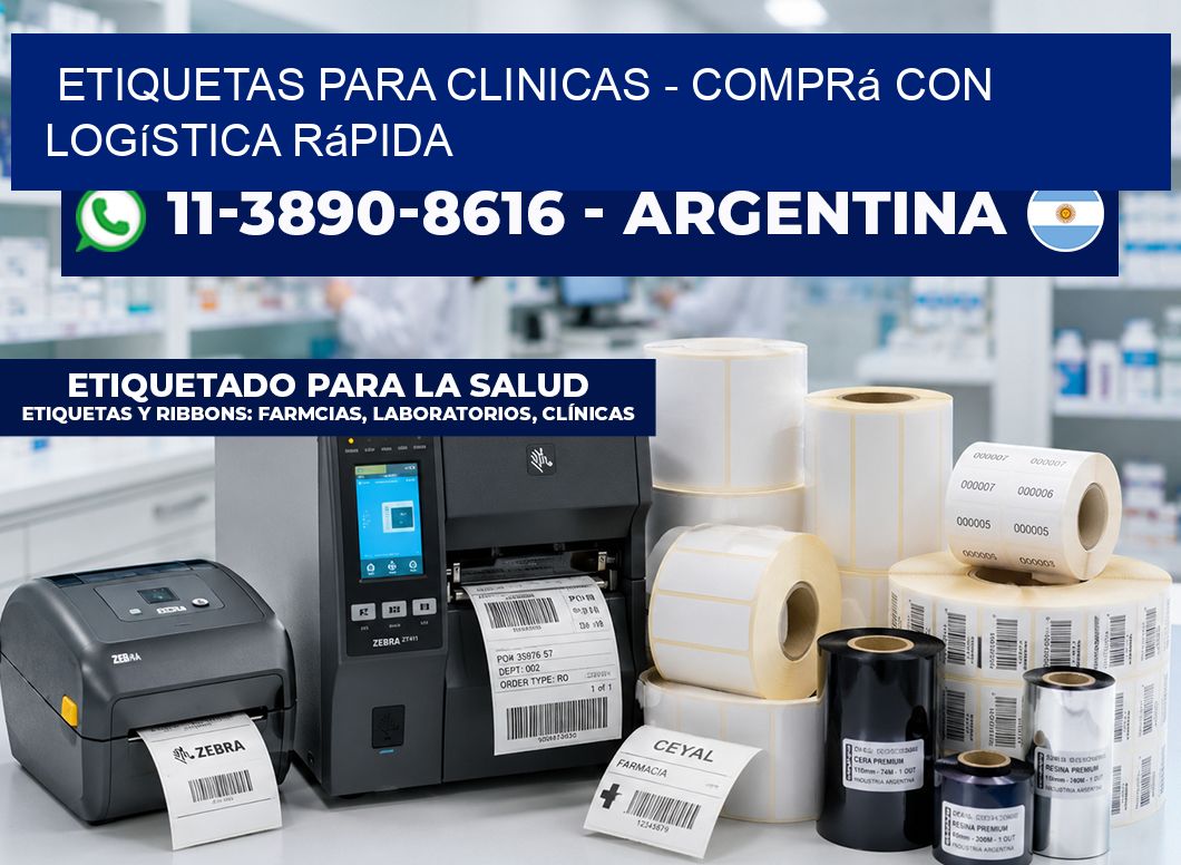 ETIQUETAS PARA CLINICAS - Comprá con logística rápida