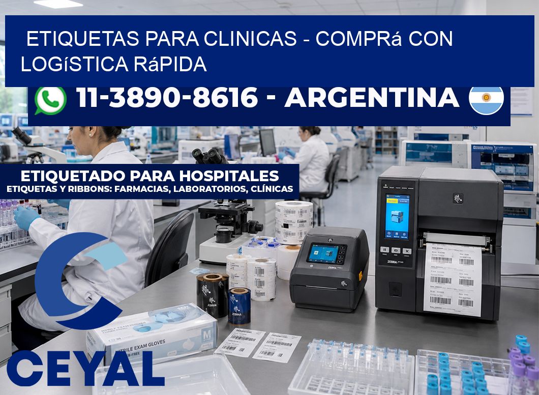 ETIQUETAS PARA CLINICAS - Comprá con logística rápida