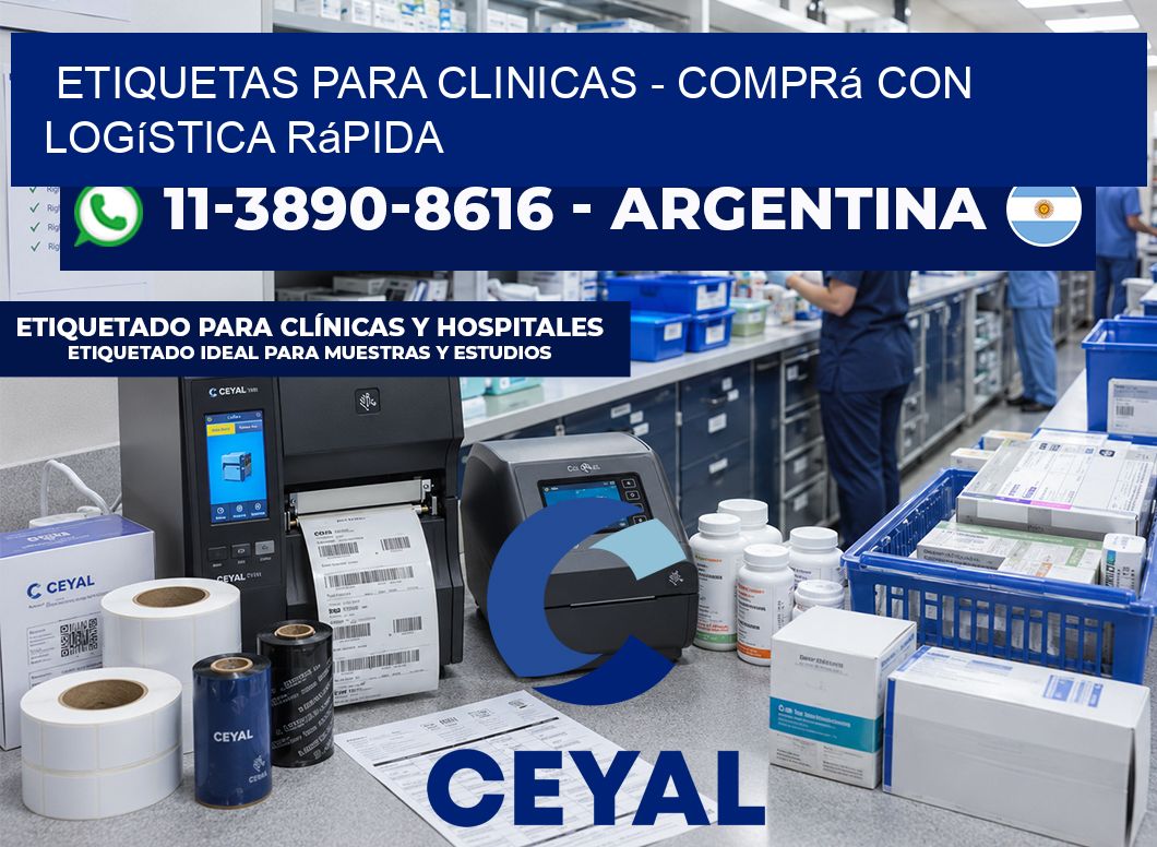 ETIQUETAS PARA CLINICAS - Comprá con logística rápida