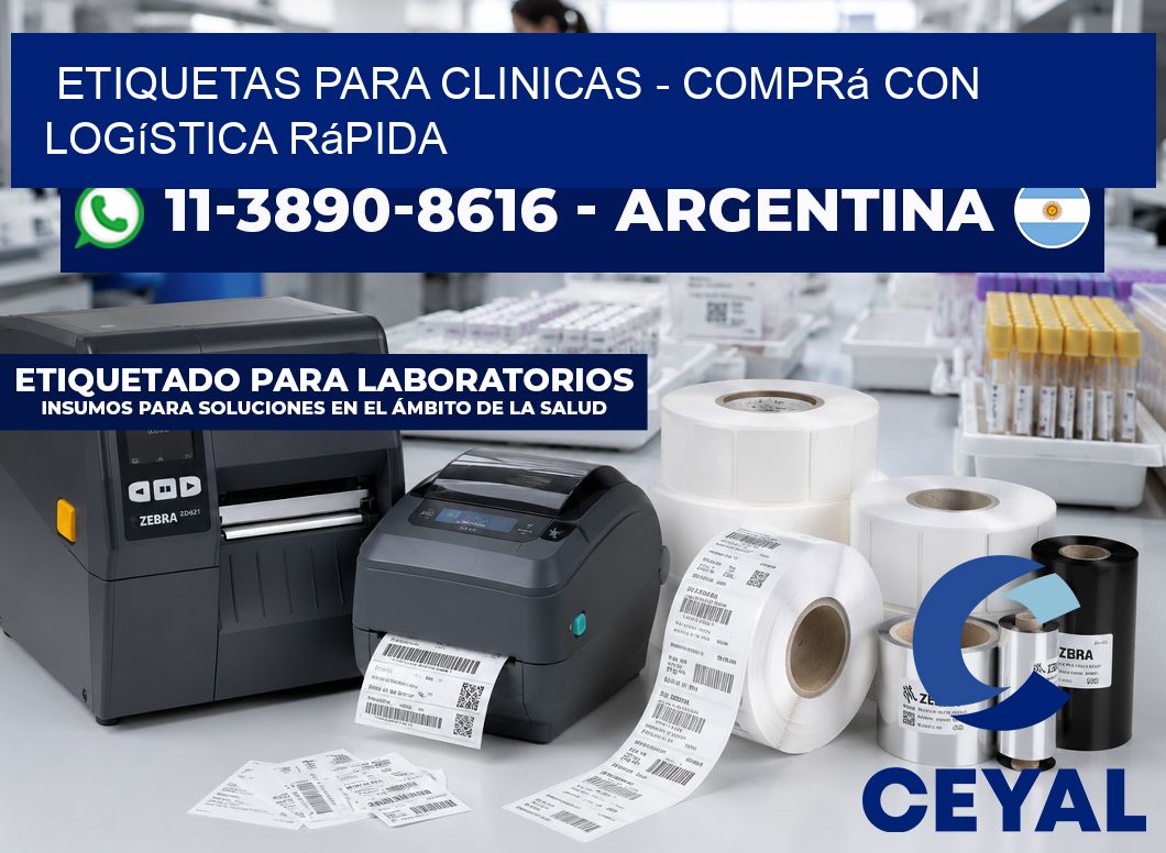 ETIQUETAS PARA CLINICAS - Comprá con logística rápida