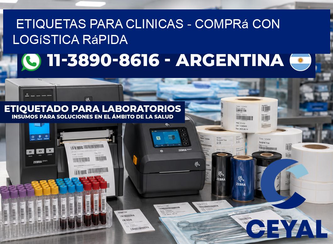 ETIQUETAS PARA CLINICAS – Comprá con logística rápida