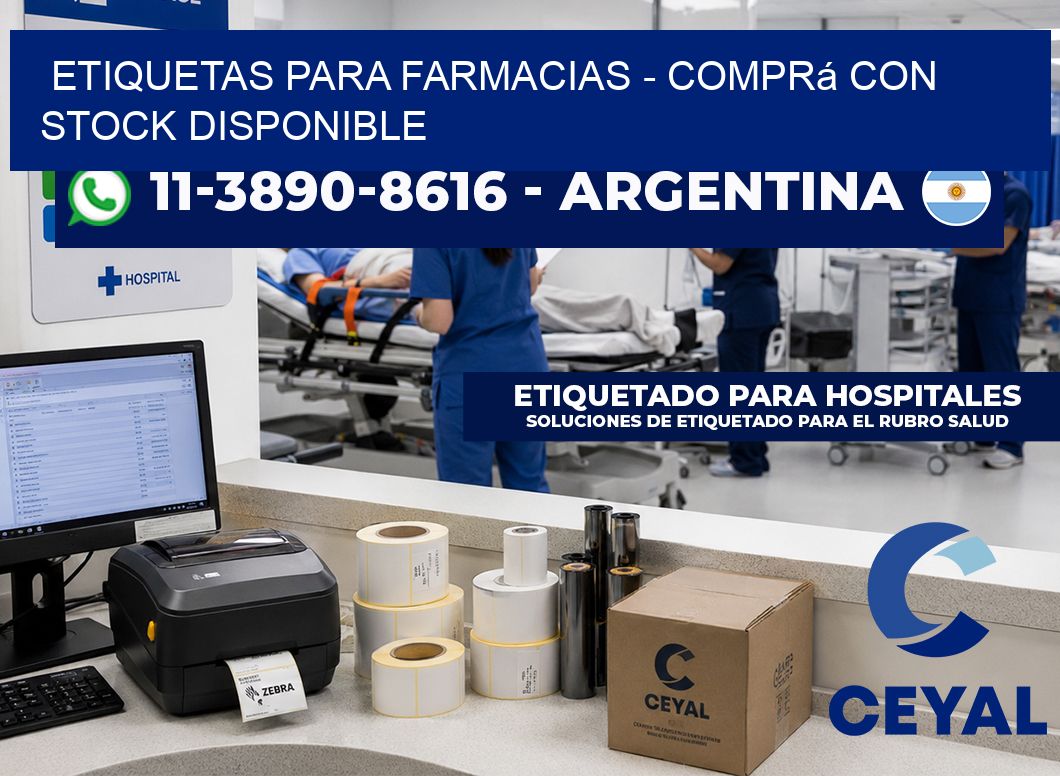 ETIQUETAS PARA FARMACIAS - Comprá con stock disponible