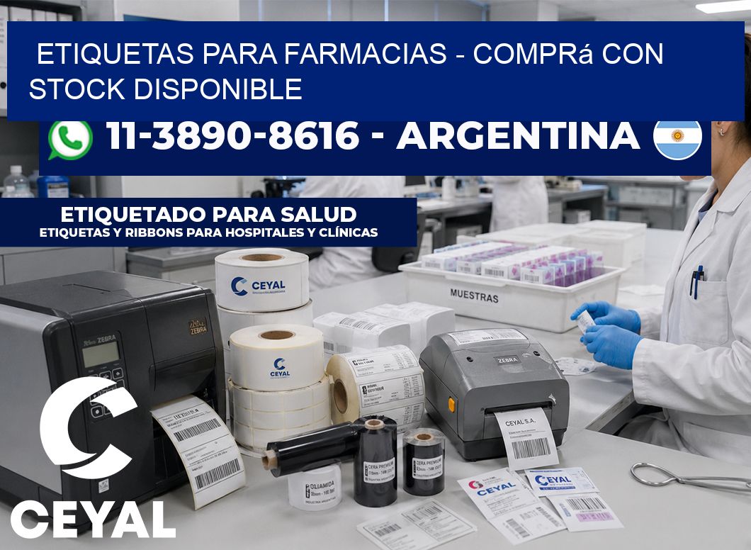 ETIQUETAS PARA FARMACIAS - Comprá con stock disponible
