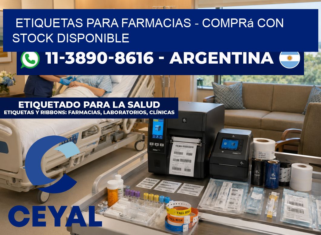 ETIQUETAS PARA FARMACIAS – Comprá con stock disponible