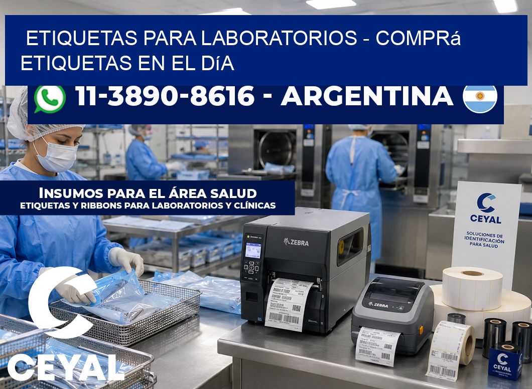 ETIQUETAS PARA LABORATORIOS – Comprá etiquetas en el día