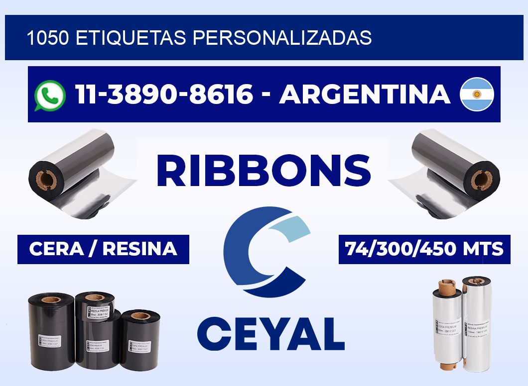 1050 ETIQUETAS PERSONALIZADAS