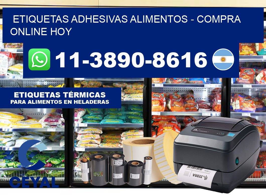 ETIQUETAS ADHESIVAS ALIMENTOS – Compra online hoy
