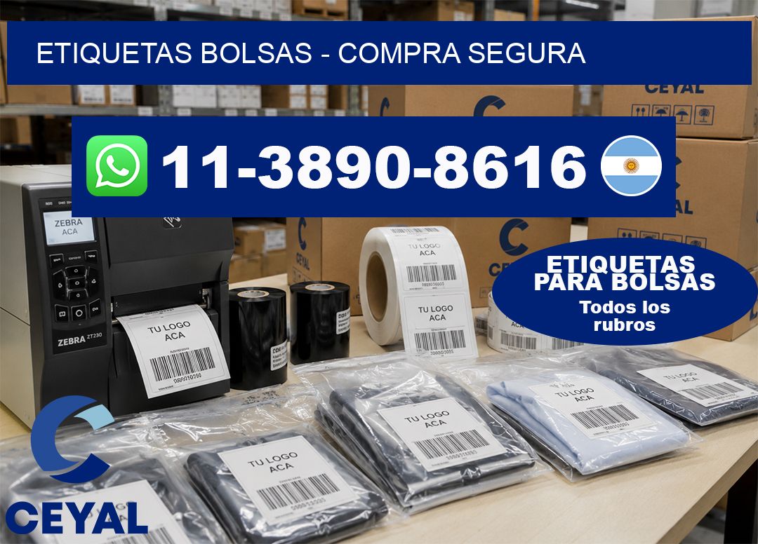 ETIQUETAS BOLSAS – Compra segura
