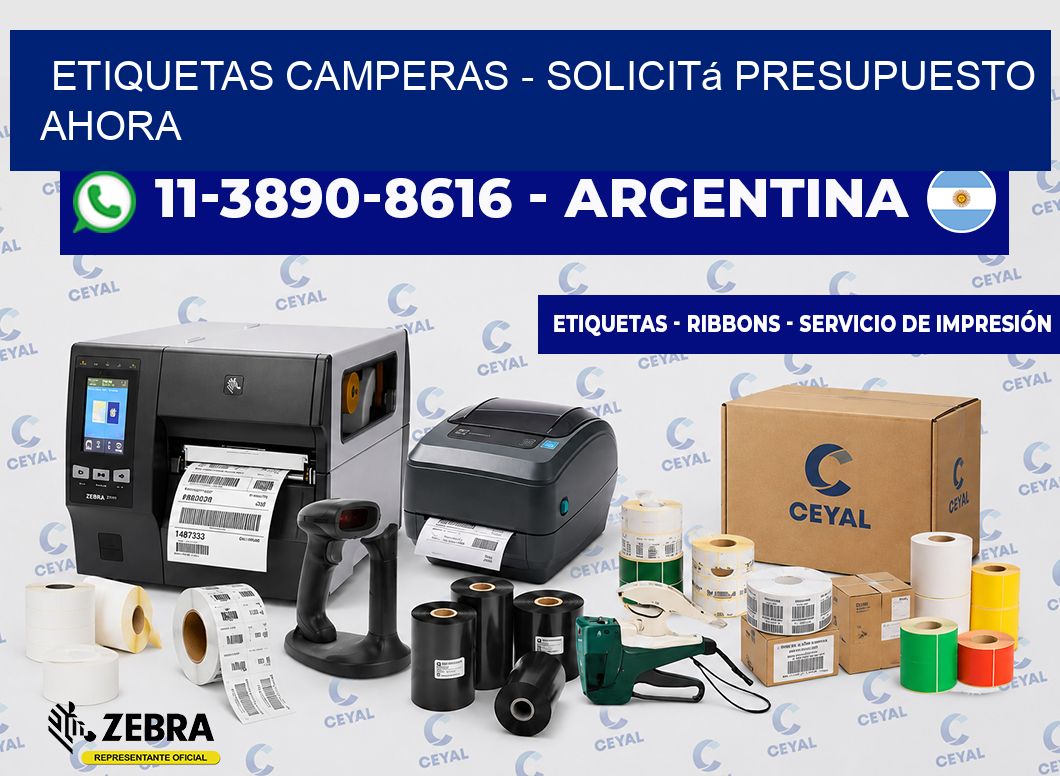 Etiquetas Camperas - Solicitá presupuesto ahora
