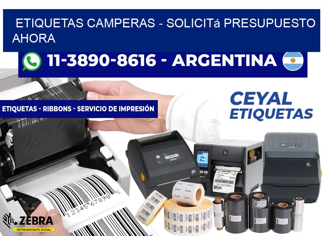 Etiquetas Camperas - Solicitá presupuesto ahora