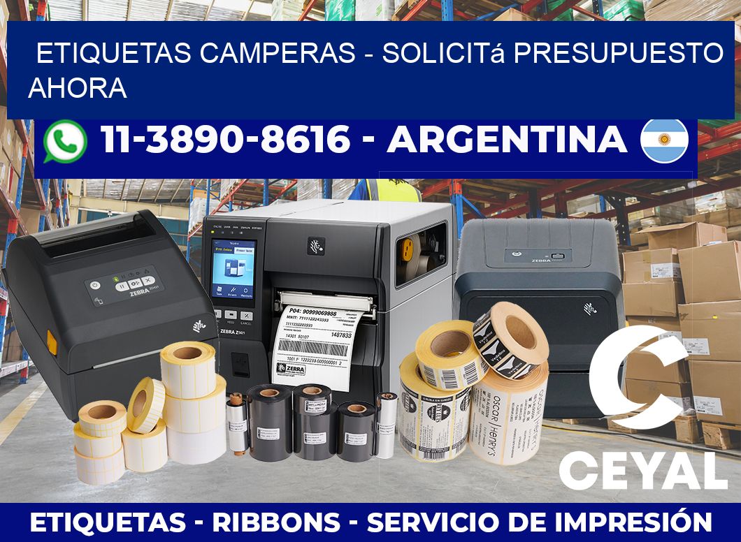 Etiquetas Camperas – Solicitá presupuesto ahora