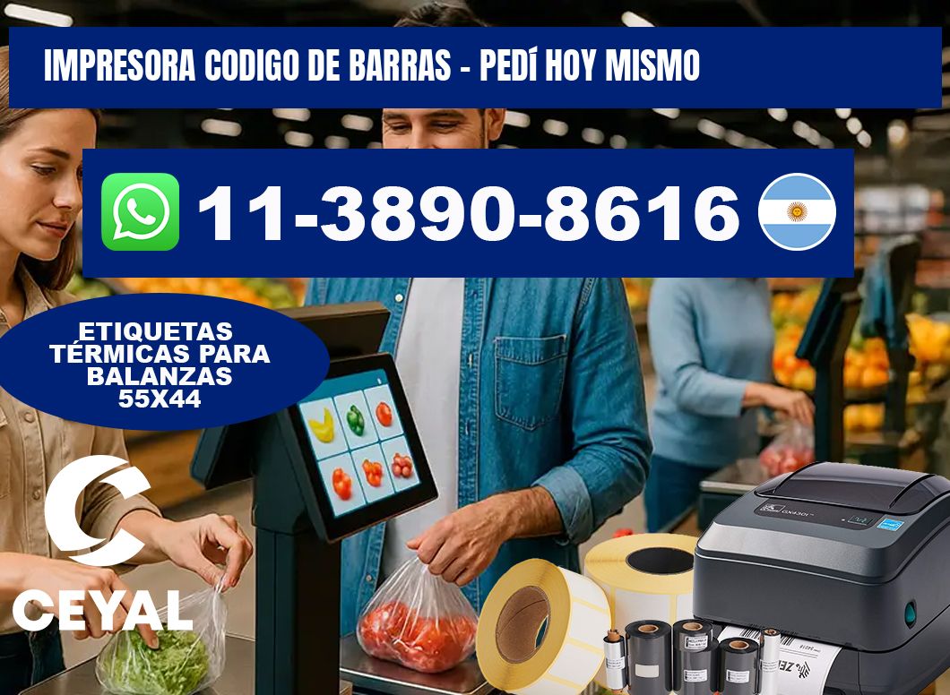 IMPRESORA CODIGO DE BARRAS - Pedí hoy mismo