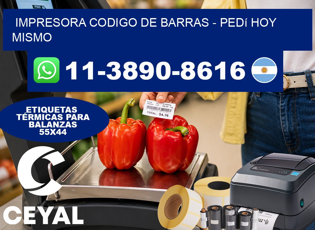 IMPRESORA CODIGO DE BARRAS - Pedí hoy mismo