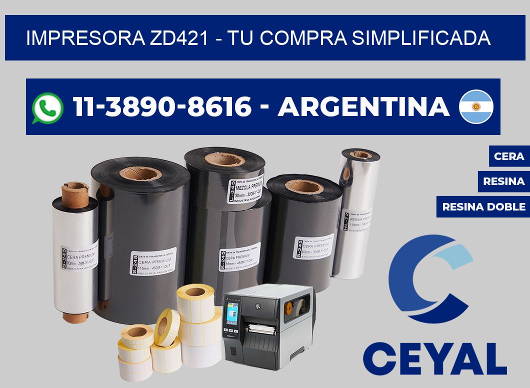 IMPRESORA ZD421 - Tu compra simplificada