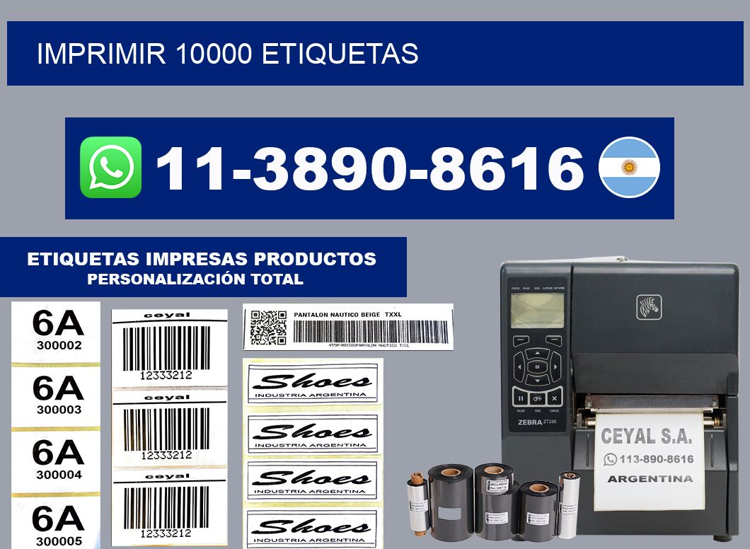 IMPRIMIR 10000 ETIQUETAS