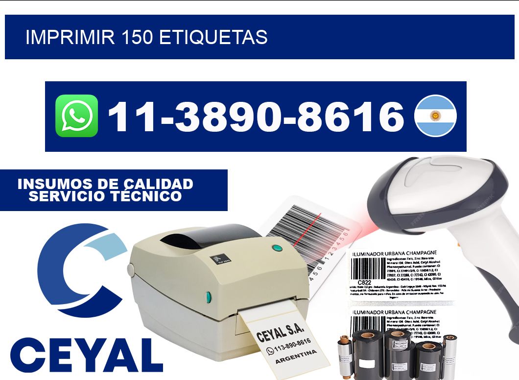 IMPRIMIR 150 ETIQUETAS