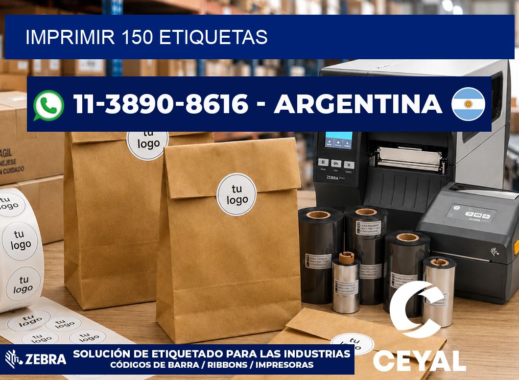 IMPRIMIR 150 ETIQUETAS