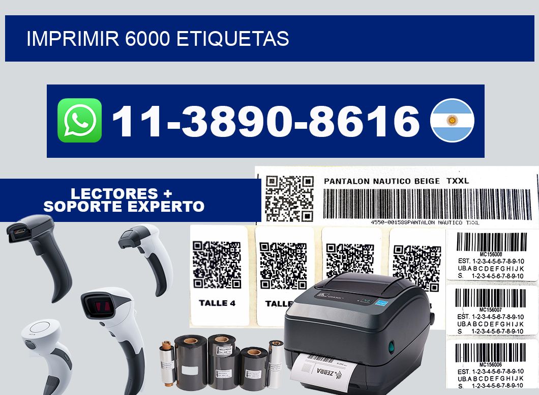 IMPRIMIR 6000 ETIQUETAS