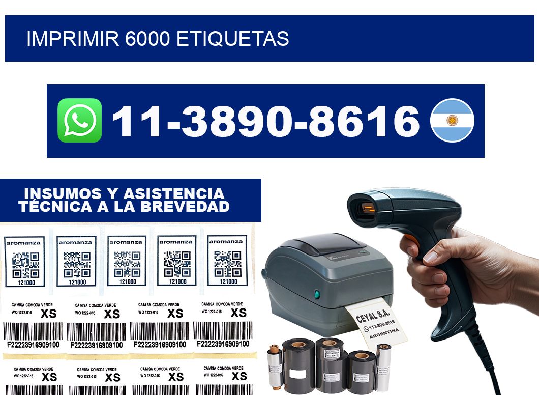 IMPRIMIR 6000 ETIQUETAS