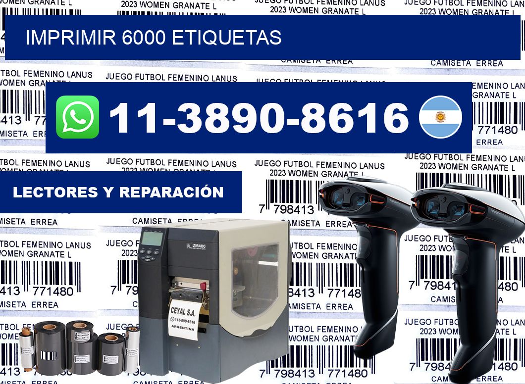IMPRIMIR 6000 ETIQUETAS