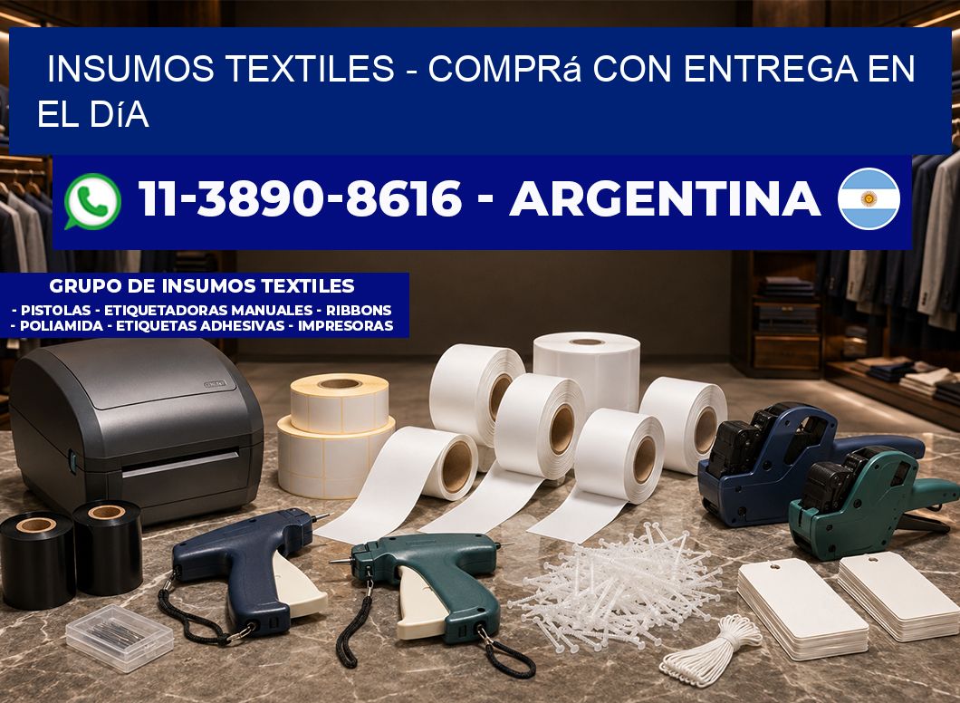 INSUMOS TEXTILES - Comprá con entrega en el día