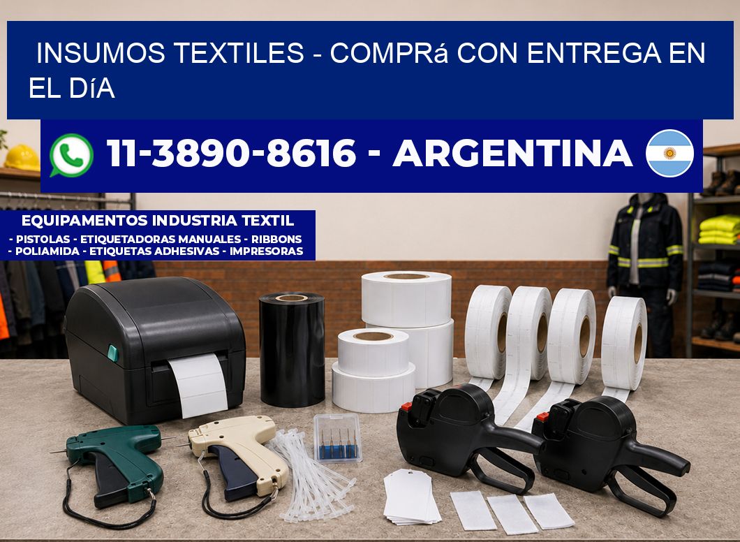 INSUMOS TEXTILES – Comprá con entrega en el día