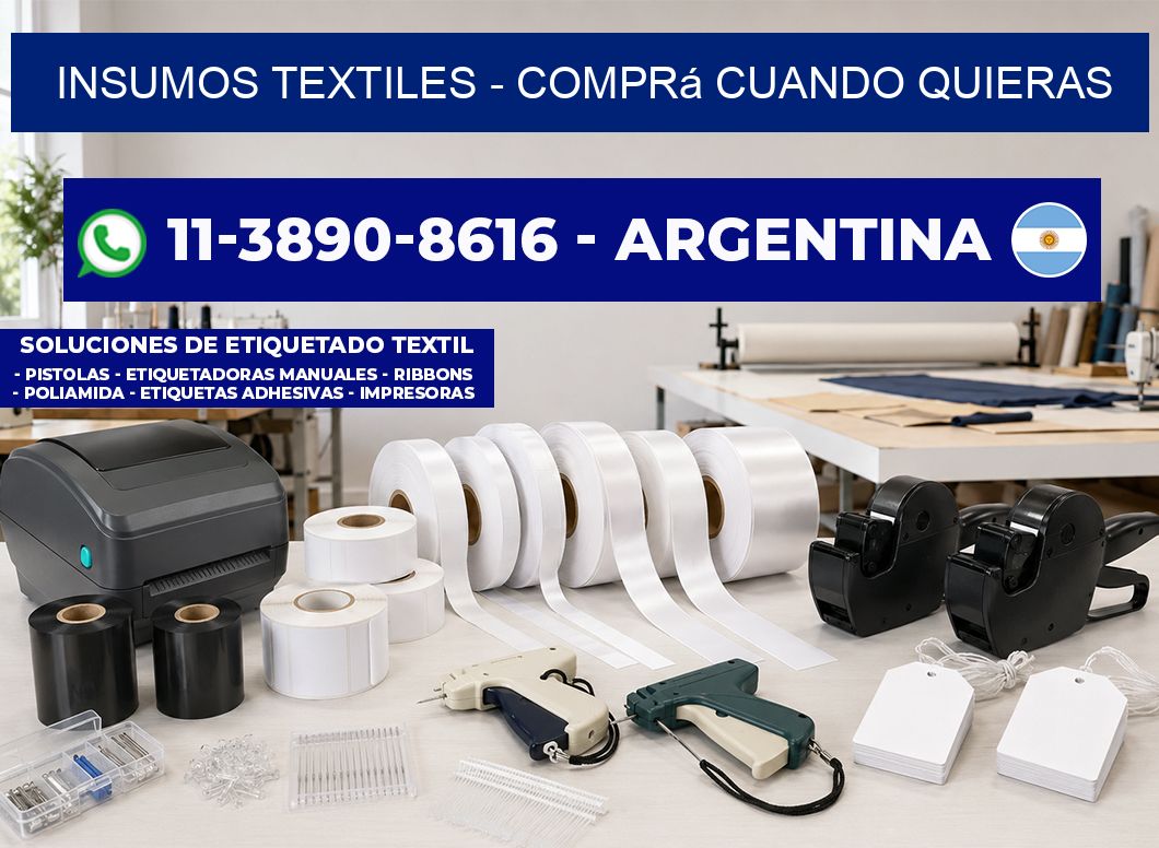 INSUMOS TEXTILES - Comprá cuando quieras