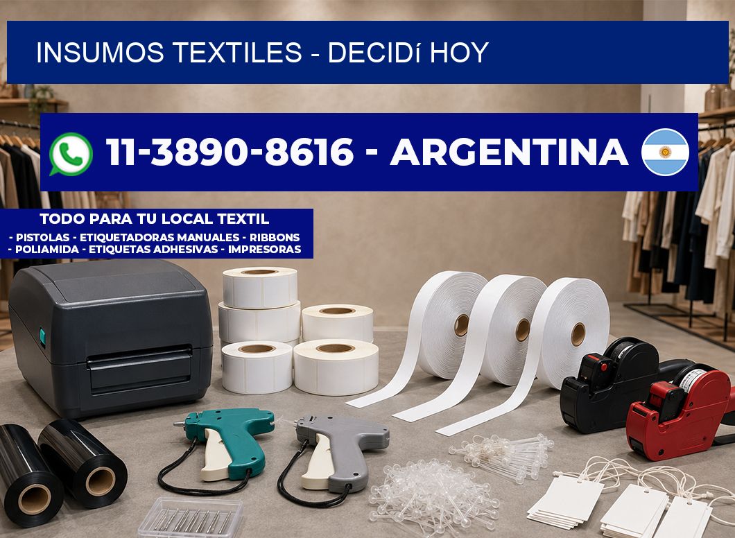 INSUMOS TEXTILES - Decidí hoy