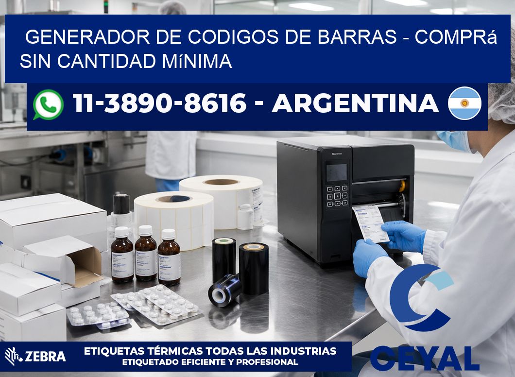 generador de codigos de barras - Comprá sin cantidad mínima
